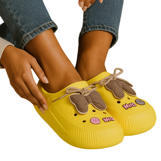 Kleurrijke Dames Zomerschoenen met Strik