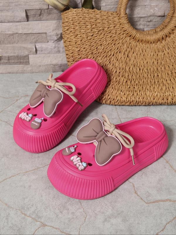 Kleurrijke Dames Zomerschoenen met Strik