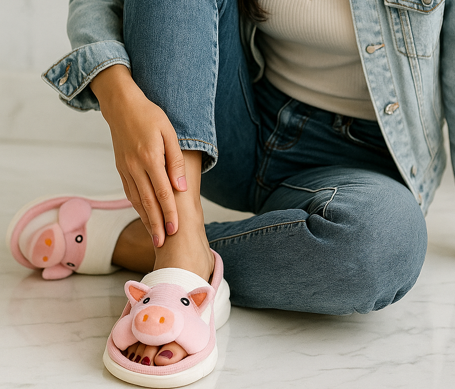 Kawaii Roze Varkenspantoffels voor Dames – Schattige en Slippers met Oren en Snuitje