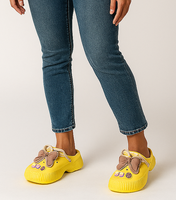 Kleurrijke Dames Zomerschoenen met Strik