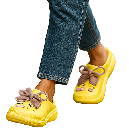 Kleurrijke Dames Zomerschoenen met Strik